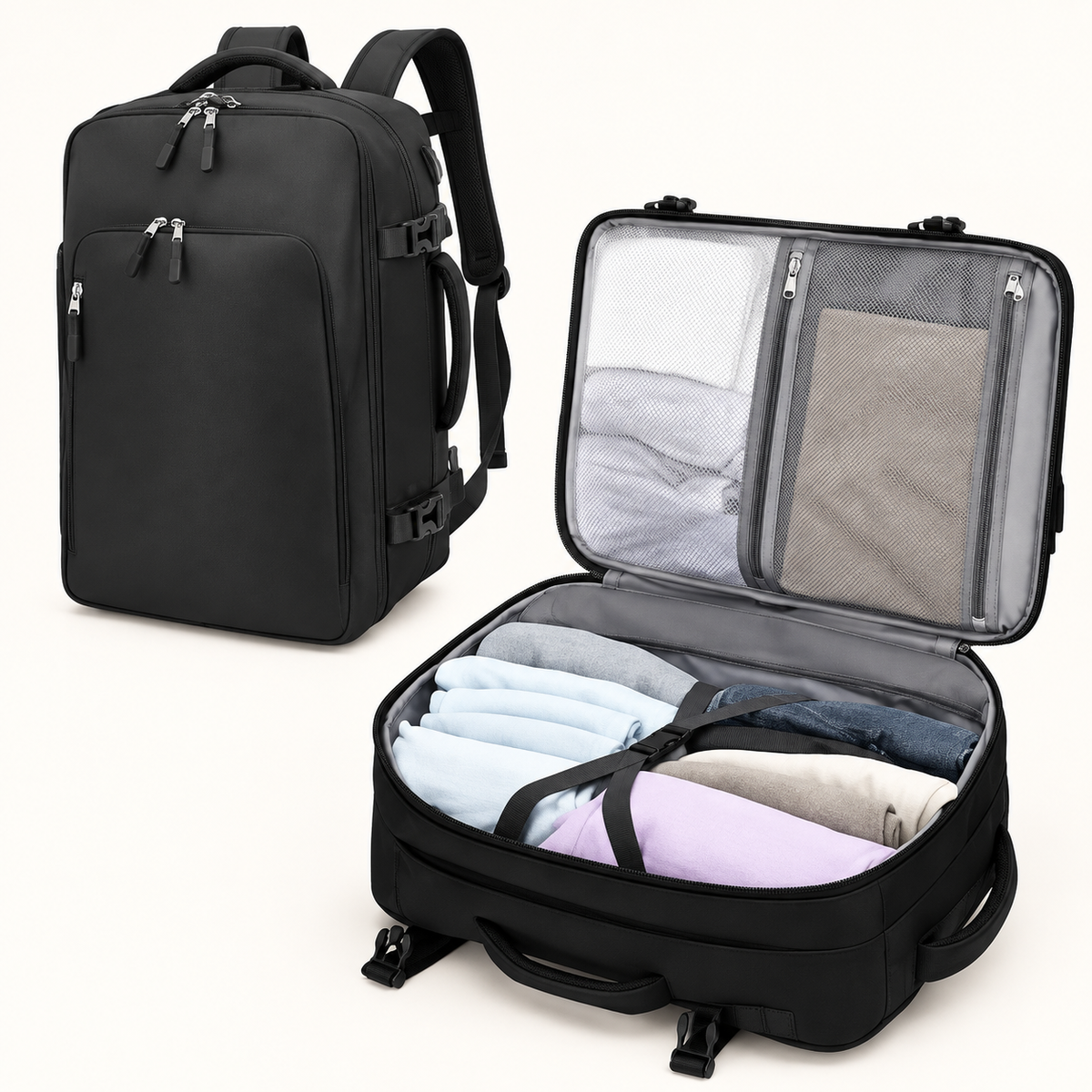 Azorich Solene Travel Backpack in Pink